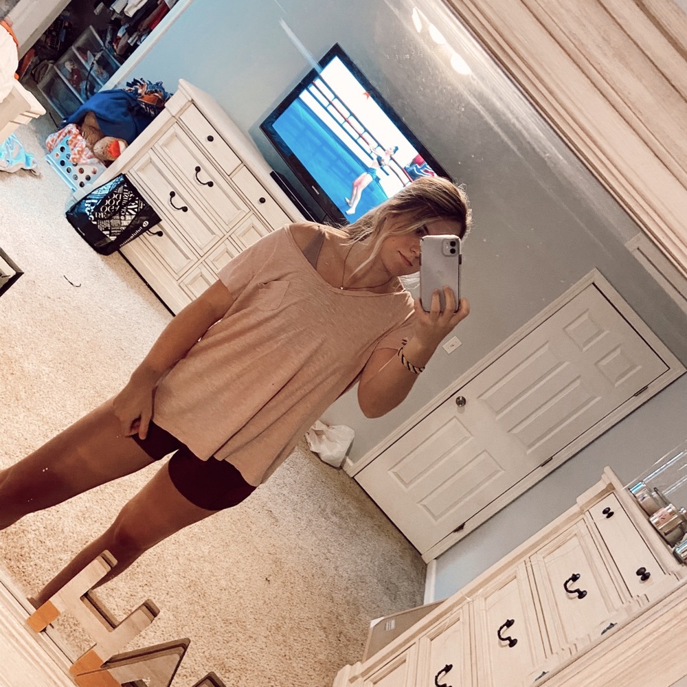 baby pink top